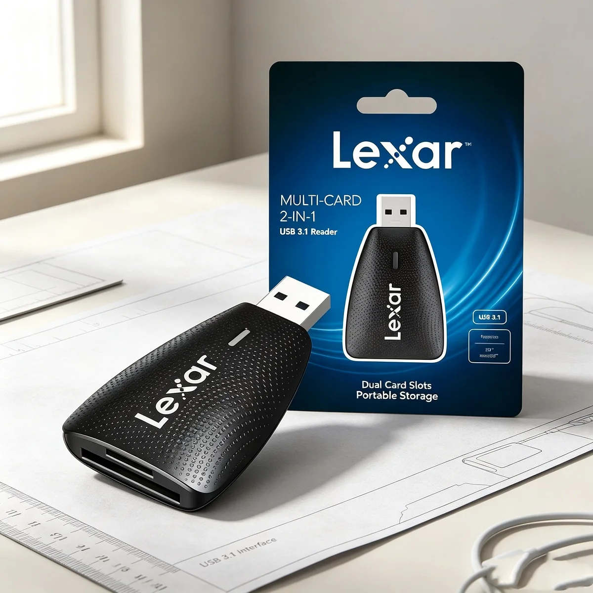 Laptop External Accessories - قارئ بطاقات Lexar Professional CFexpress من