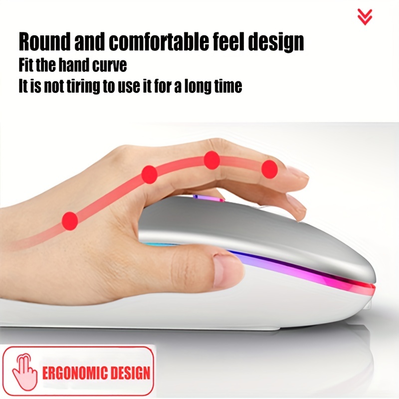 ماوس لاسلكي RGB قابل لإعادة ال - مراجعة Laptop External Accessories وسعره