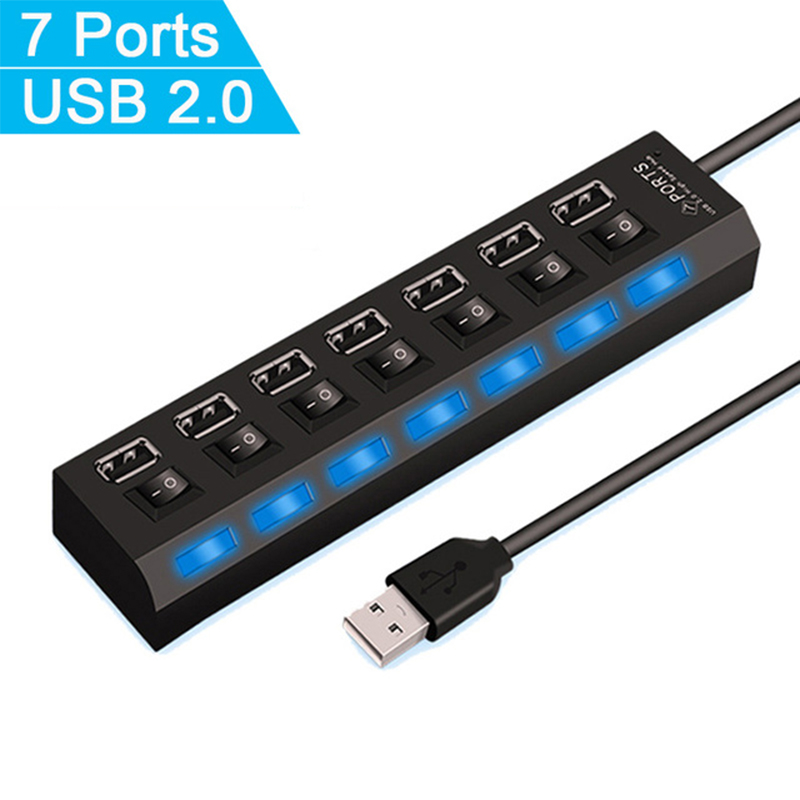 موزع USB 2.0 بـ 7 منافذ لأجهزة - مراجعة Laptop Accessories And Parts وسعره